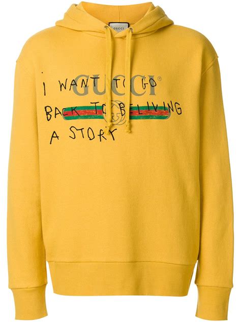 gucci yellow hoodie